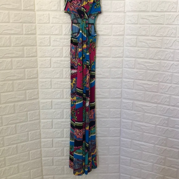 Love-T‎ keyhole waist colorful maxi dress - Picture 5 of 7